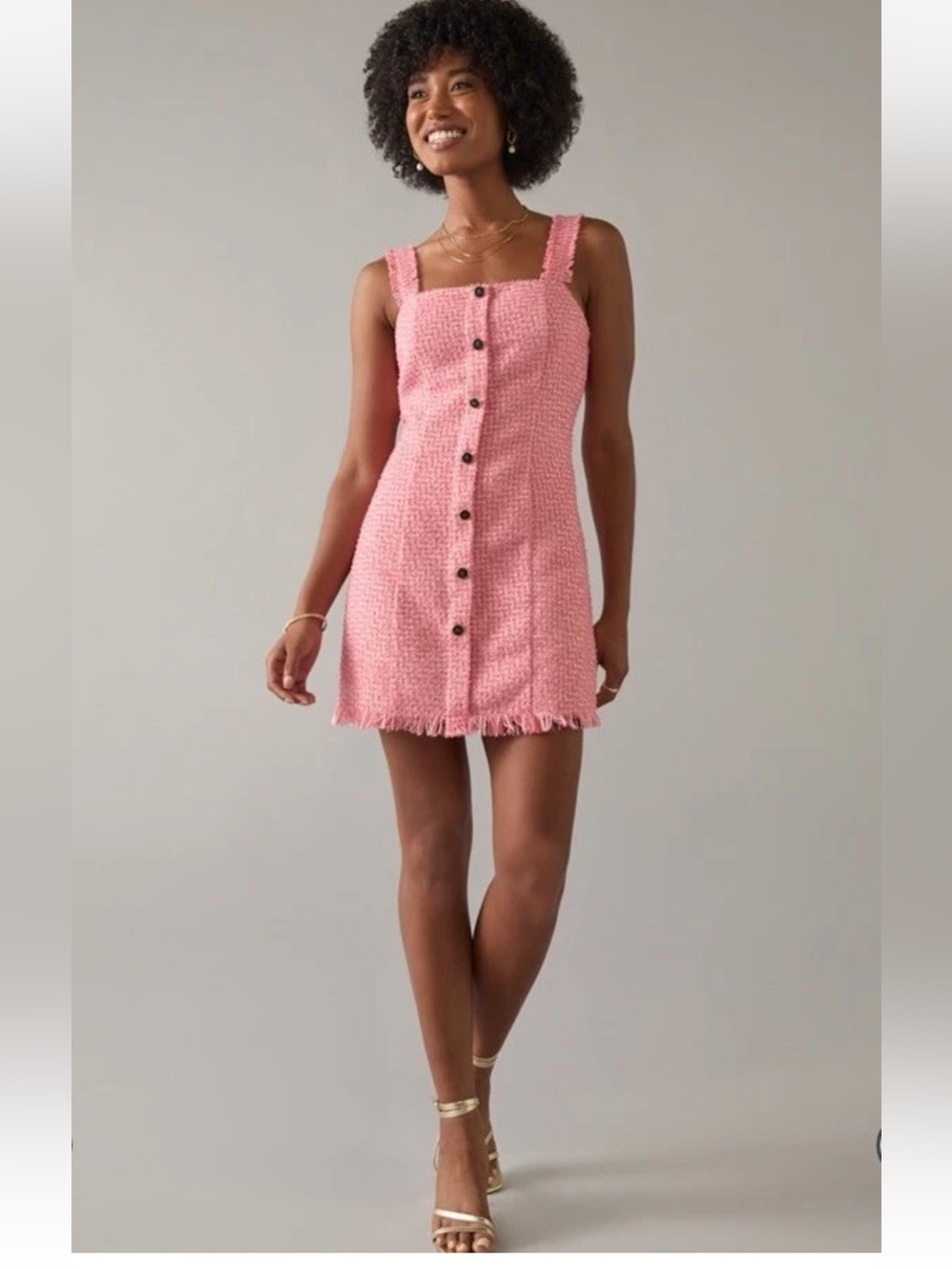 NWT Pink tweed dress